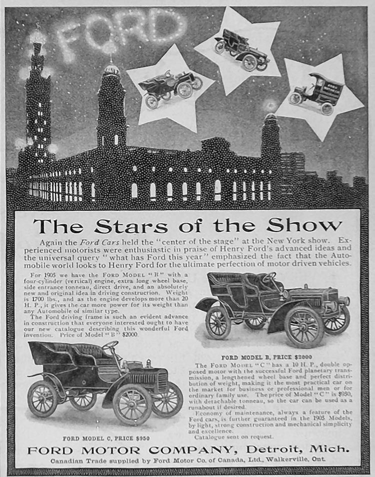 1905 Ford Auto Advertising